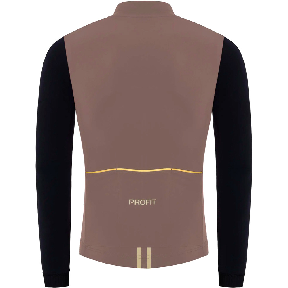 Spiuk maillot manga larga hombre PROFIT ULTRALIGH MARRON vista trasera