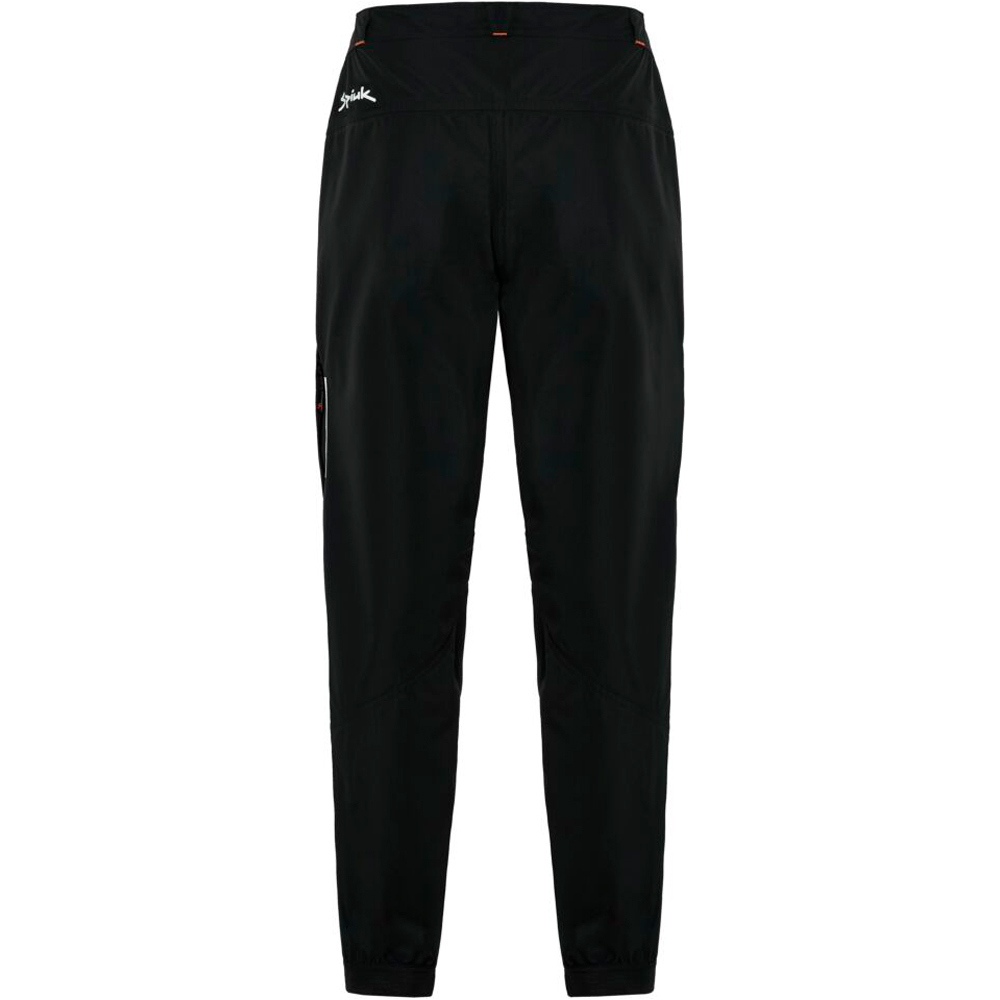Spiuk pantalón largo ciclismo hombre ALL TERRAIN WATERPROOF NEGRO vista trasera