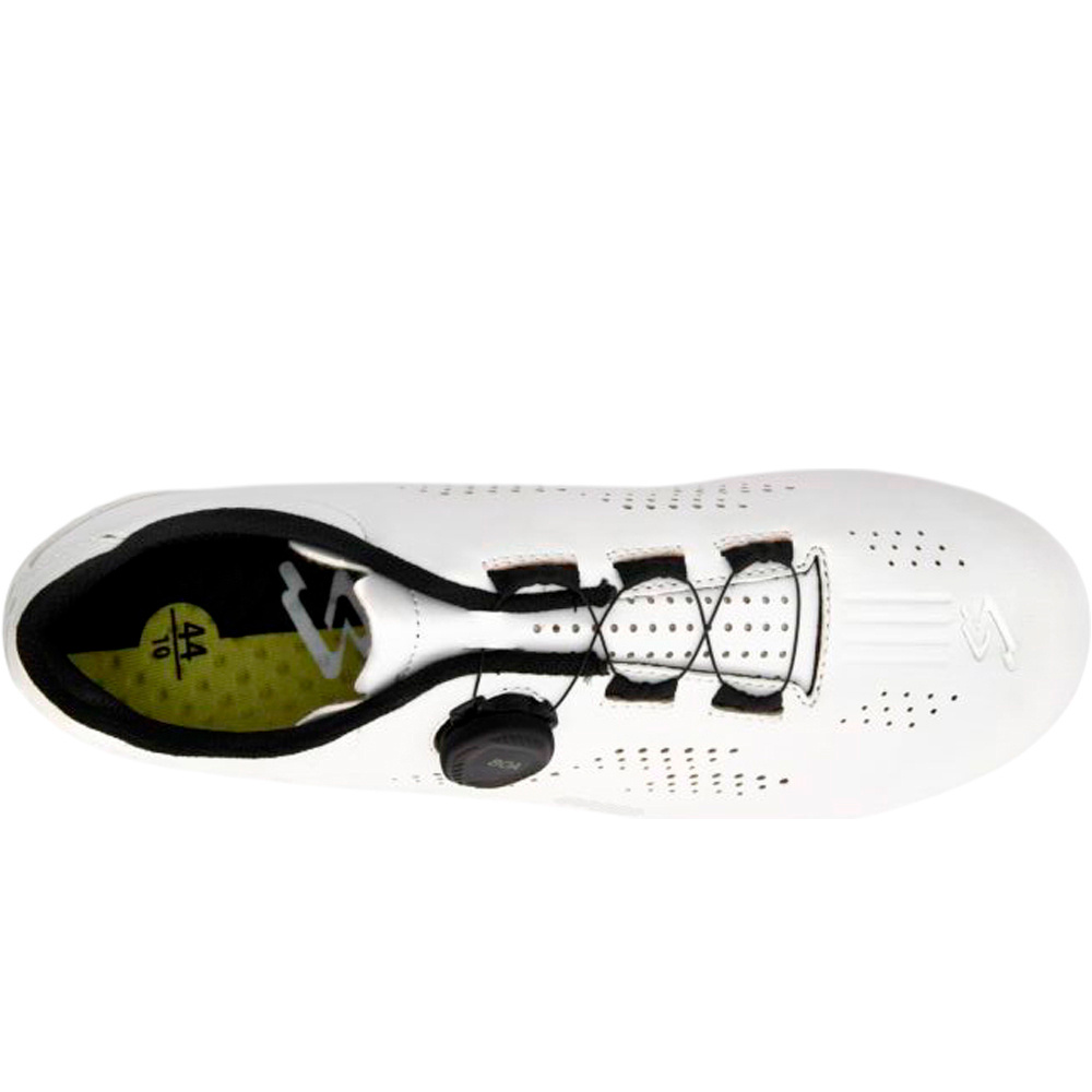Spiuk zapatillas ciclismo carretera RUTA ROAD BLANCO vista superior