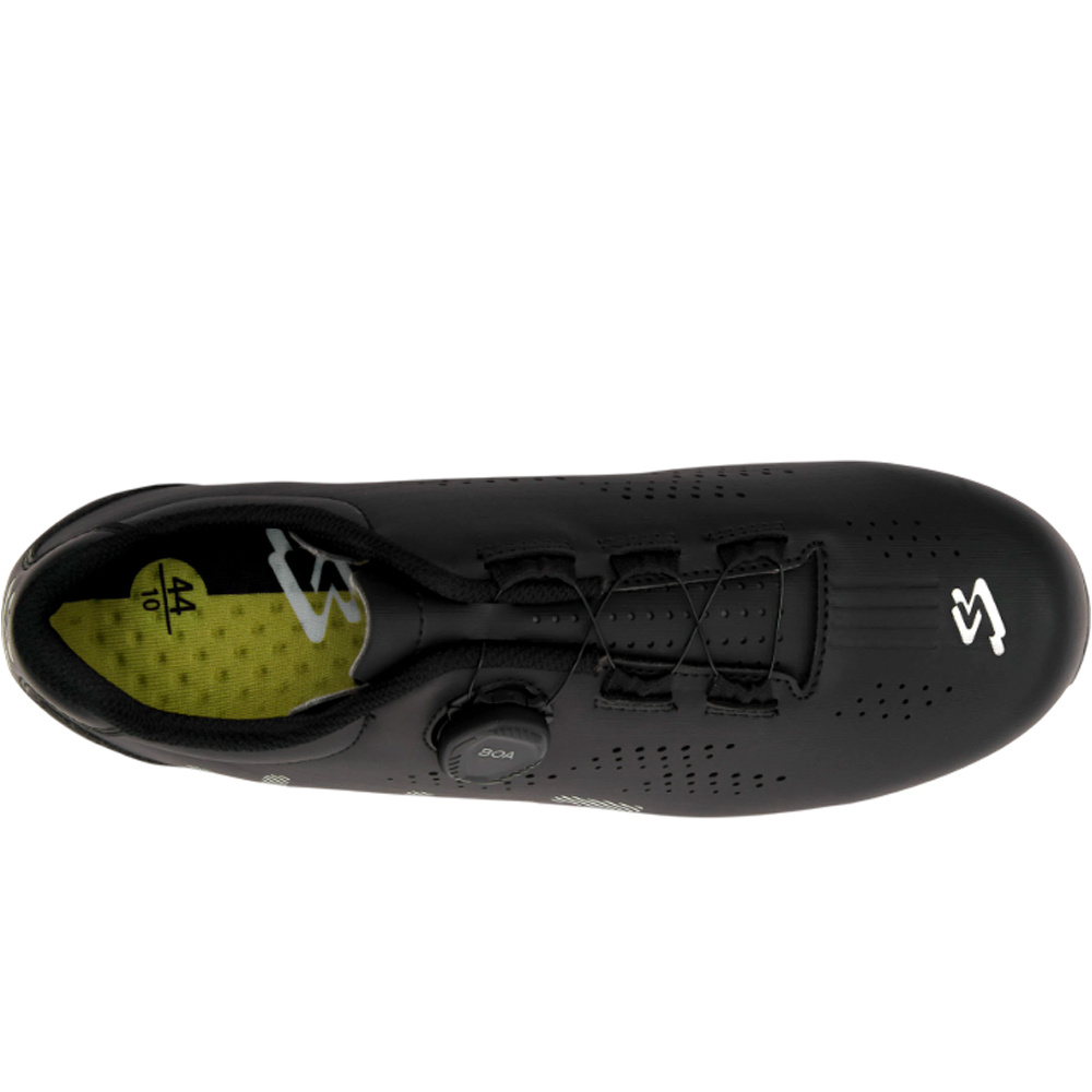 Spiuk zapatillas ciclismo carretera RUTA ROAD NEGRO vista superior