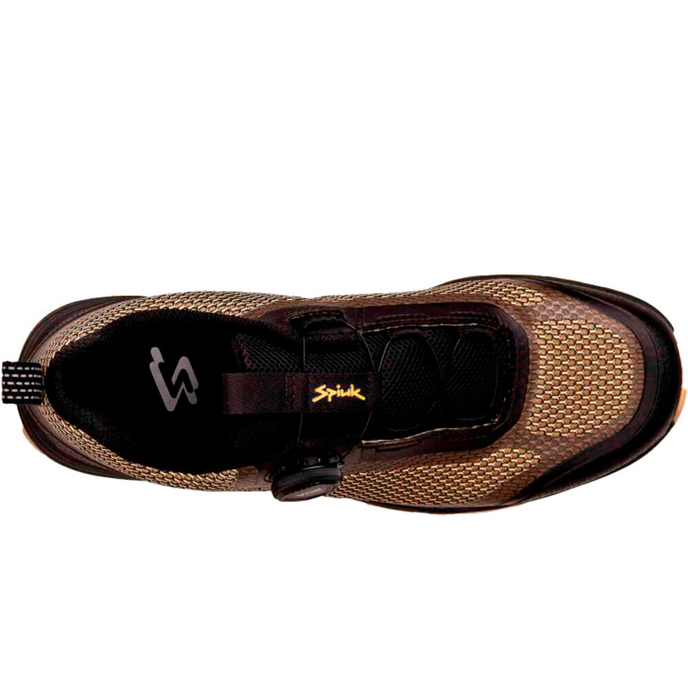 Spiuk zapatillas mtb EBANA MTB MARRON vista trasera