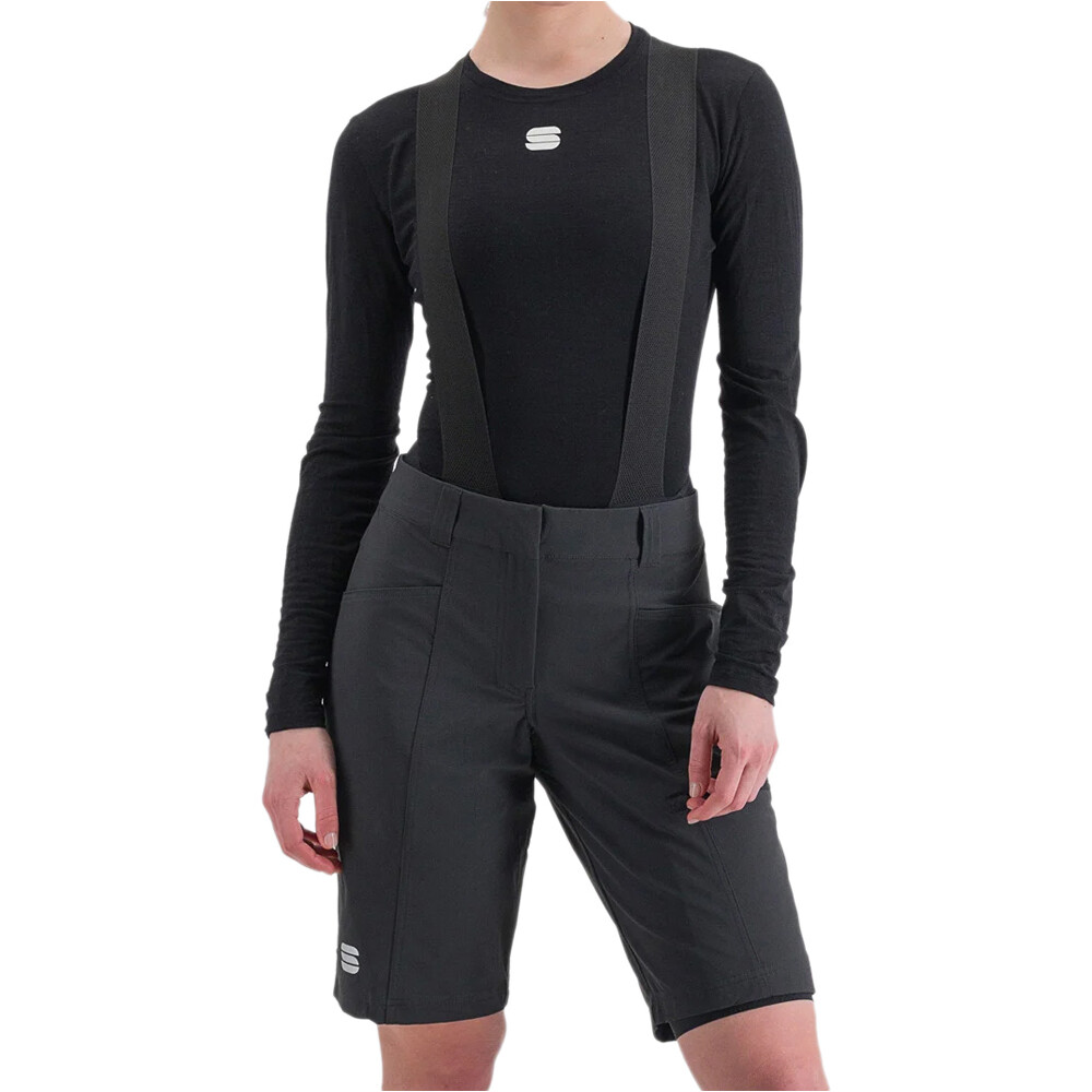 Sportful camiseta térmica mujer MERINO NEGRO vista frontal