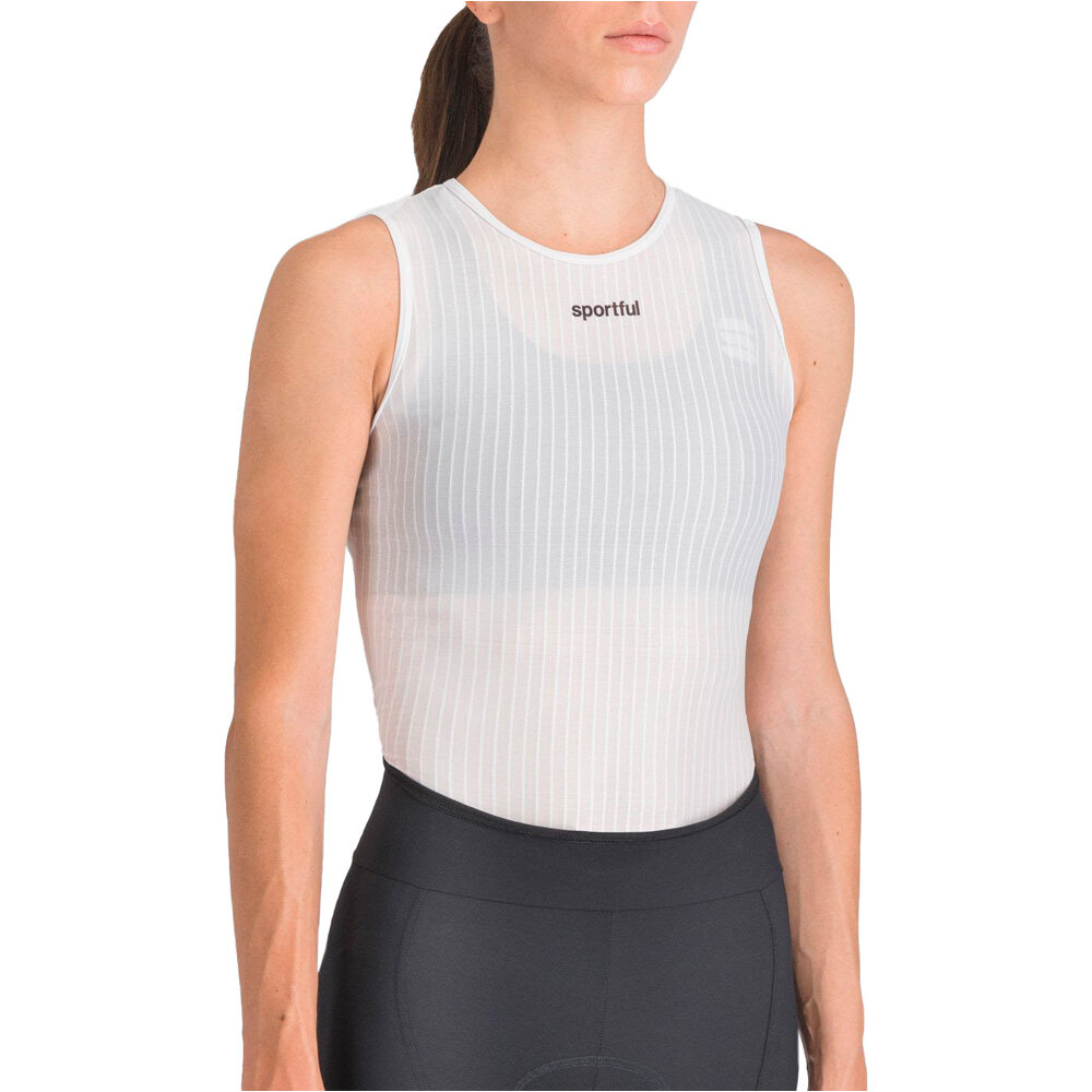 Sportful camiseta térmica mujer PRO BASELAYER BLANCO vista detalle