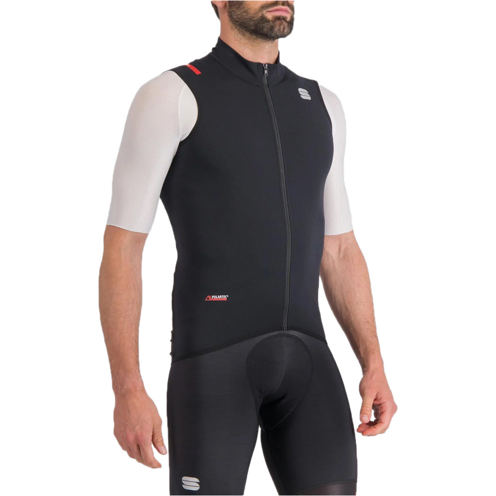 Sportful chaleco ciclismo cortavientos FIANDRE PRO NEGRO vista detalle