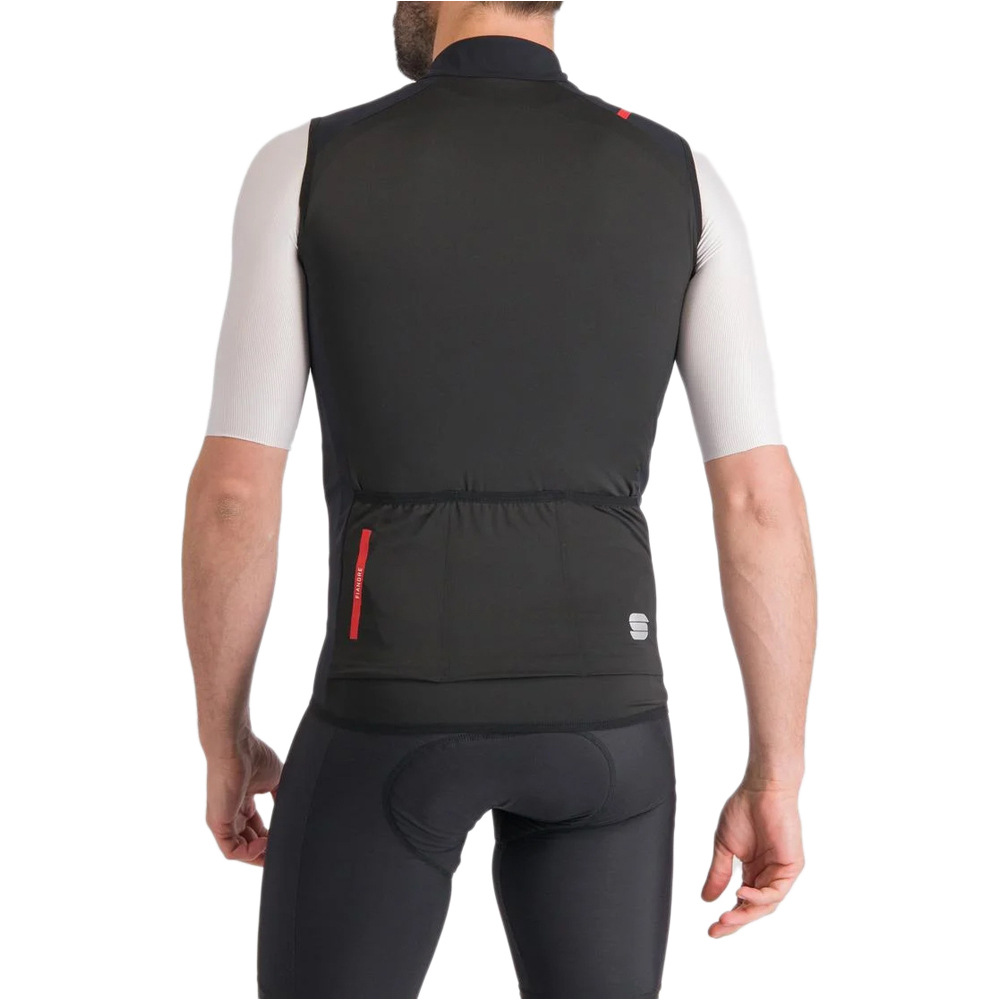 Sportful chaleco ciclismo cortavientos FIANDRE PRO NEGRO vista trasera