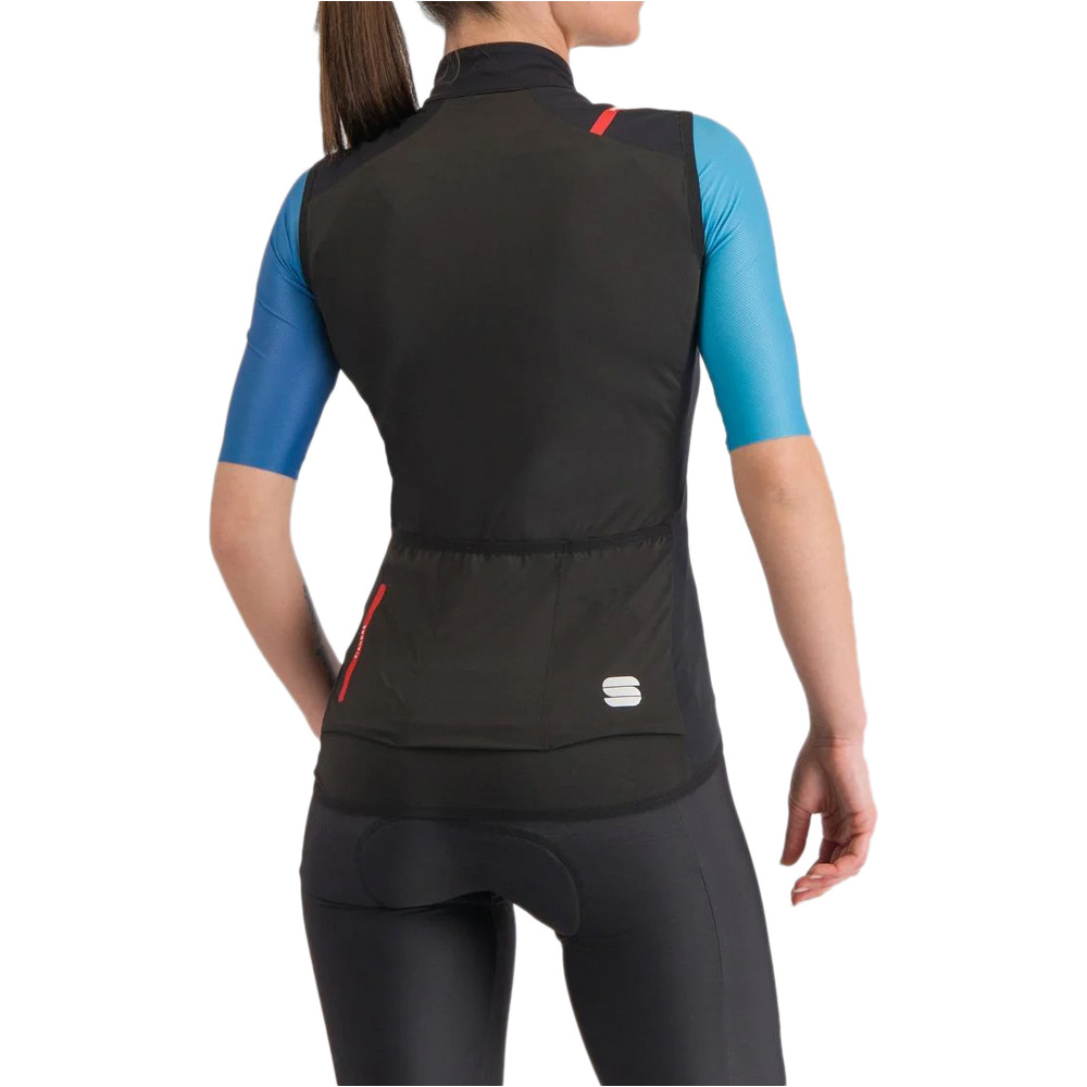 Sportful chaleco ciclismo FIANDRE PRO NEGRO vista trasera