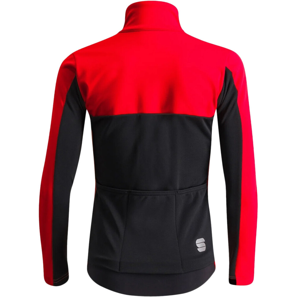 Sportful chaqueta ciclismo niño NEO ROJO vista trasera