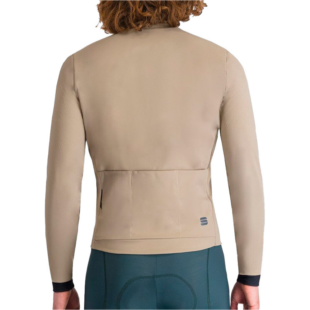 Sportful cortavientos ciclismo hombre SUPERGIARA 2 MARRON vista trasera