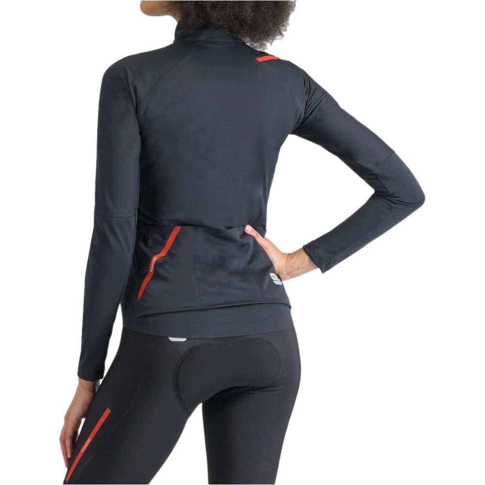 Sportful cortavientos ciclismo mujer FIANDRE PRO 2S NEGRO vista trasera