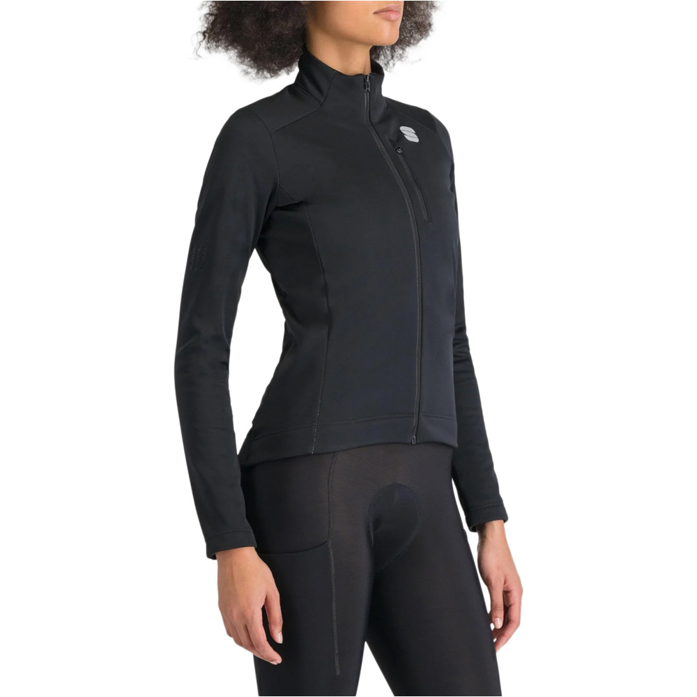 Sportful cortavientos ciclismo mujer SRK NEGRO vista detalle