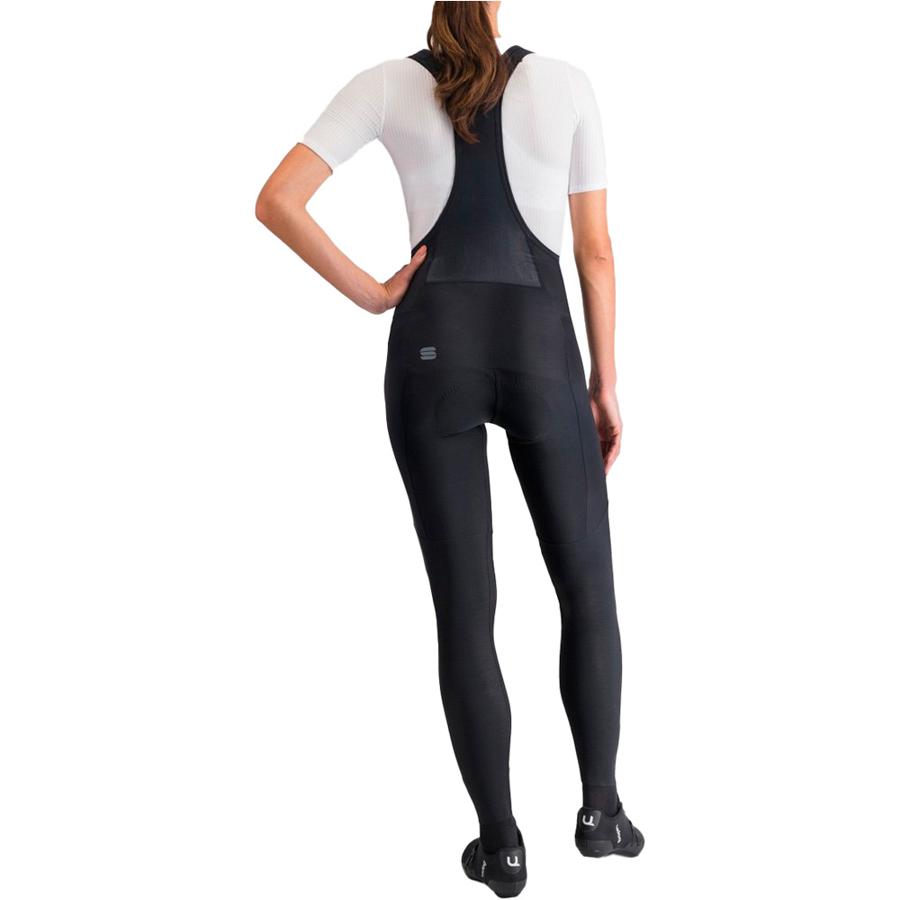 Sportful culotte largo mujer PULSE NEGRO vista trasera