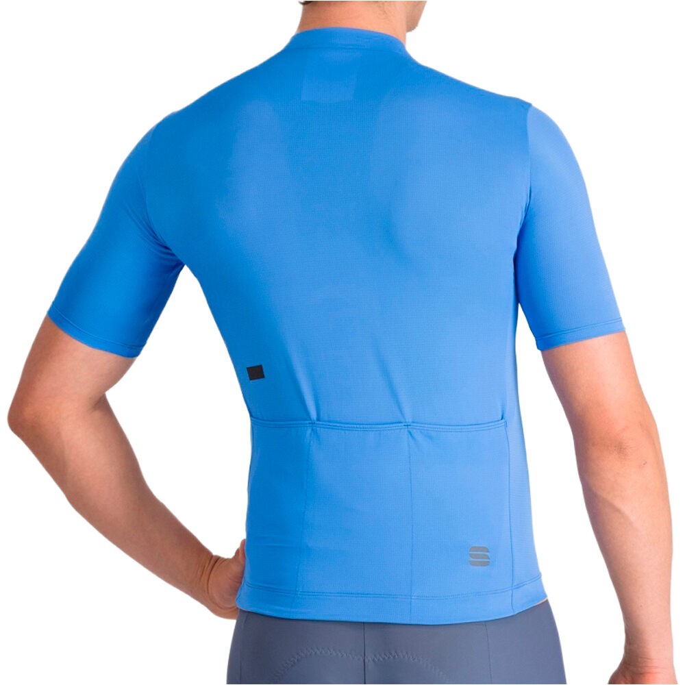 Sportful maillot manga corta hombre CLASSIC AZUL vista trasera