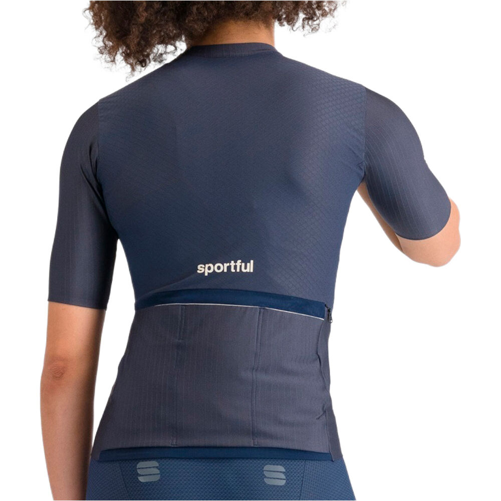 Sportful maillot manga corta mujer HYPEREPIC AZUL vista trasera