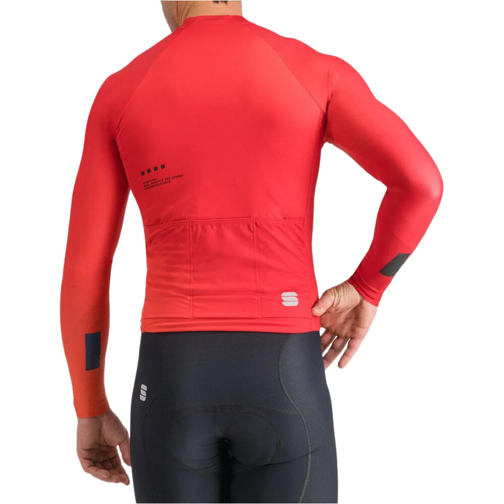 Sportful maillot manga larga hombre BODYFIT PRO ROJO vista trasera