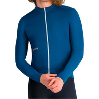 Sportful maillot manga larga hombre CLASSIC THERMAL AZUL vista frontal