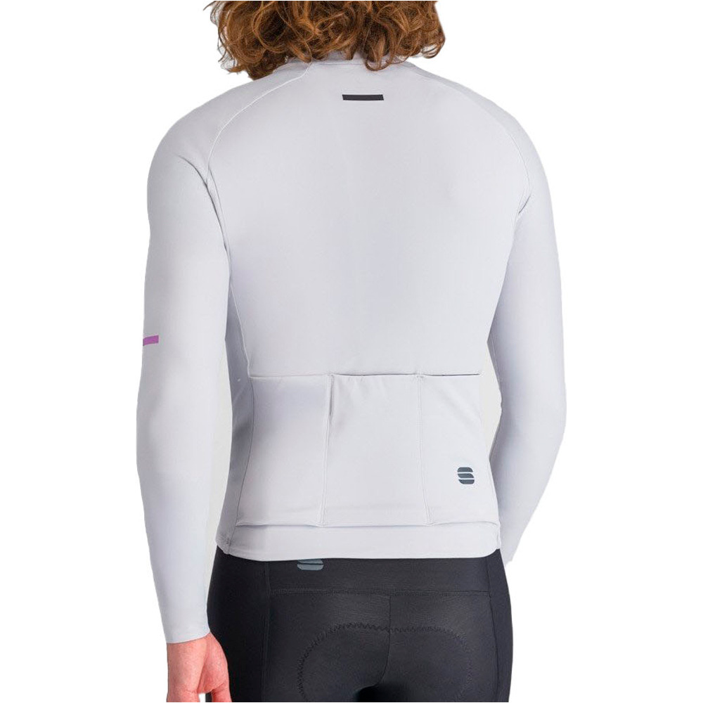Sportful maillot manga larga hombre SUPERNOVA THERMAL GRIS vista trasera