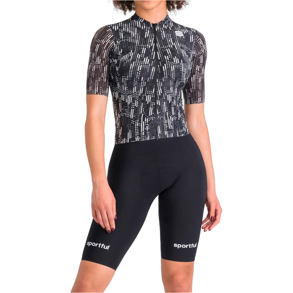 Sportful ropa triatlón mujer G-SUIT NEGRO vista frontal