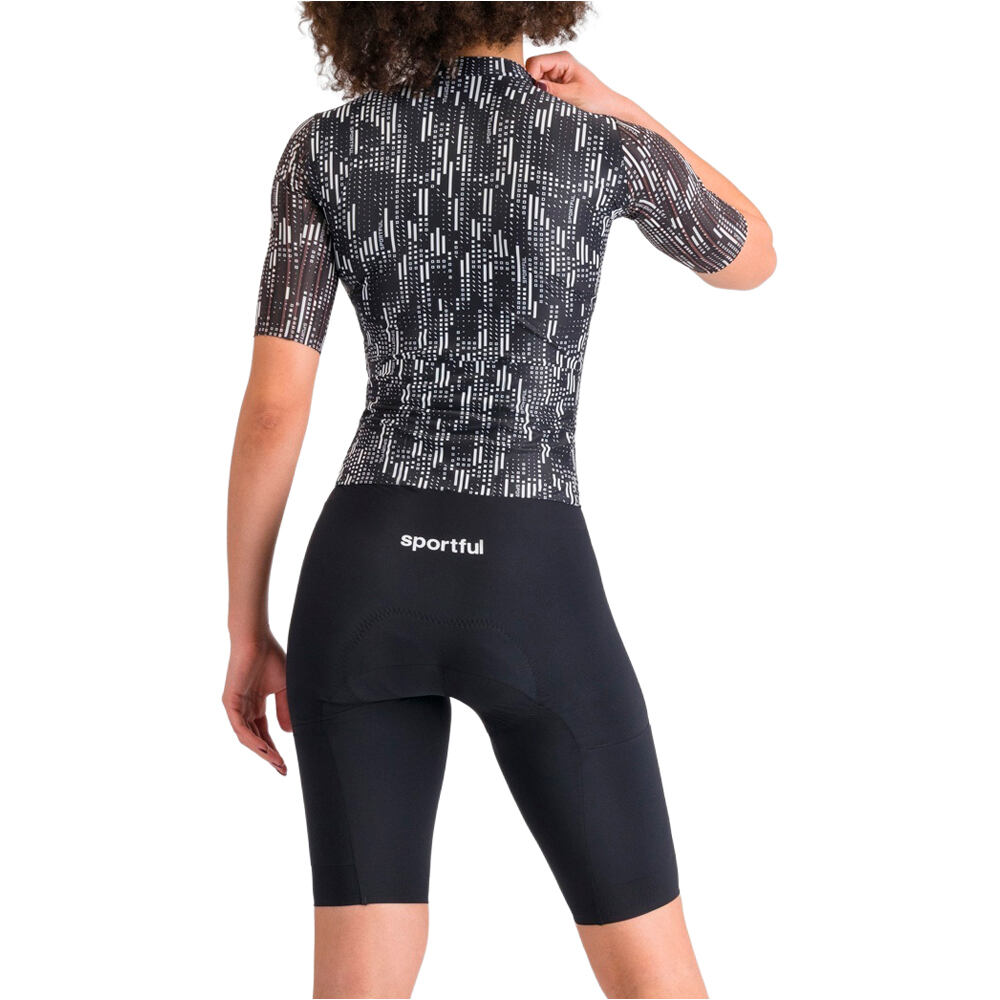 Sportful ropa triatlón mujer G-SUIT NEGRO vista trasera
