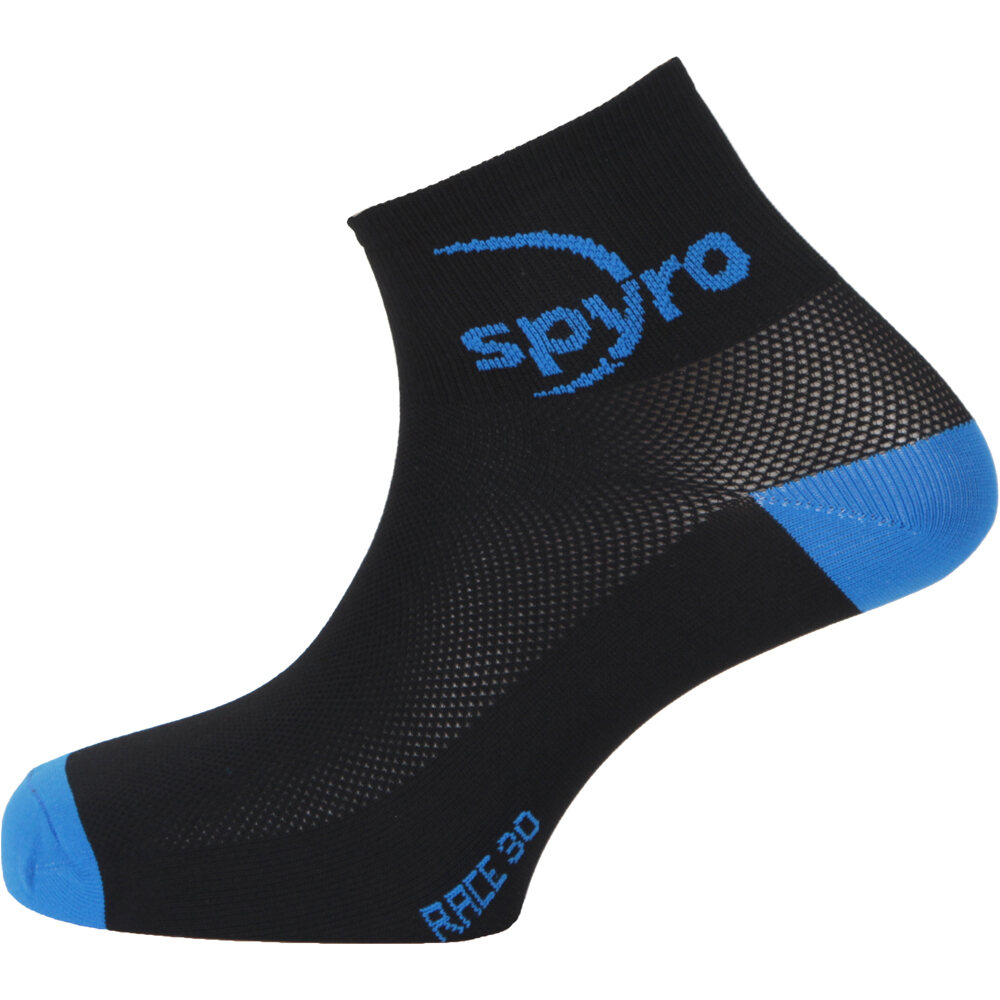 Spyro calcetines running RACE 30 NEGRO vista frontal