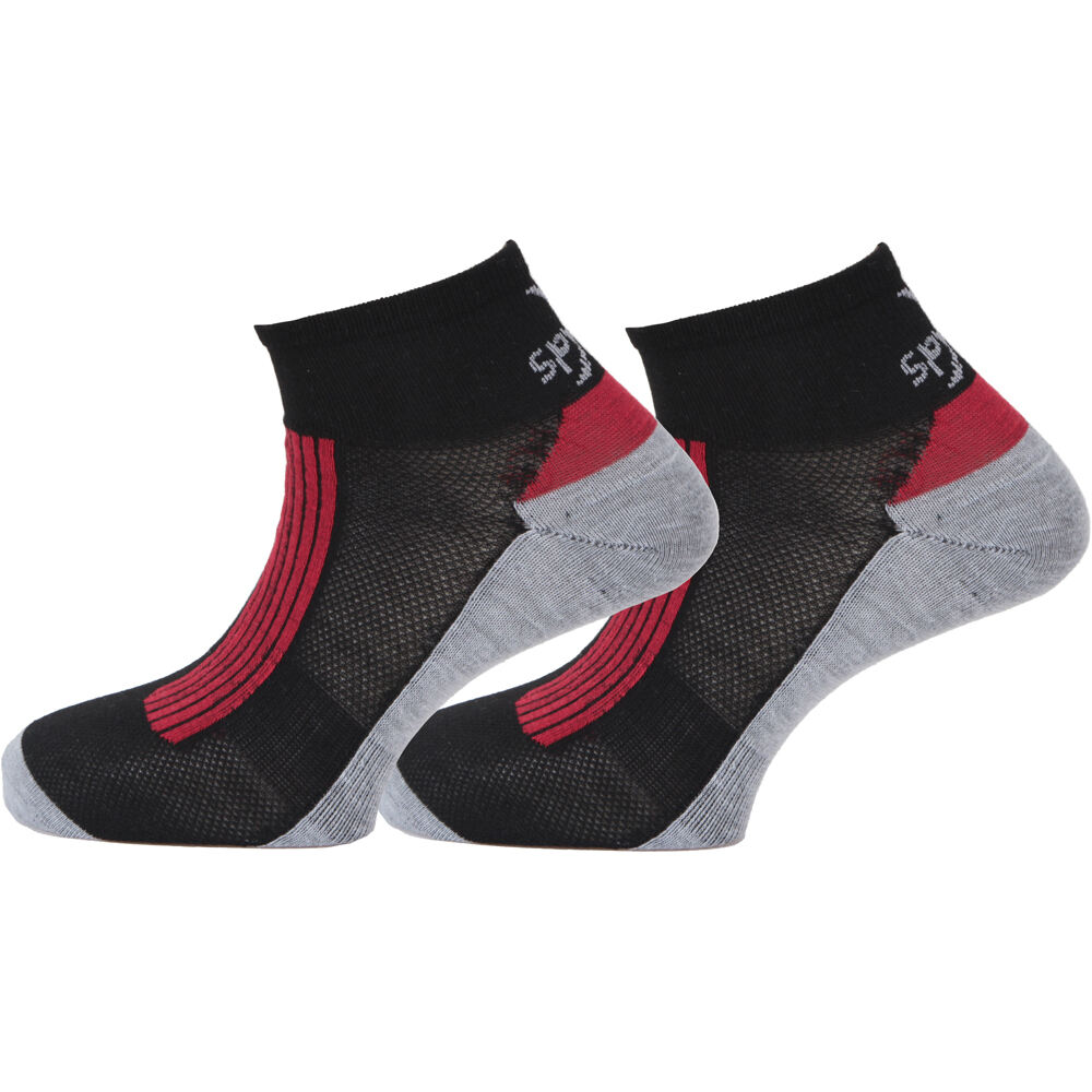 Spyro calcetines running RACE 40 COOLMAX 2P NEGRO vista frontal