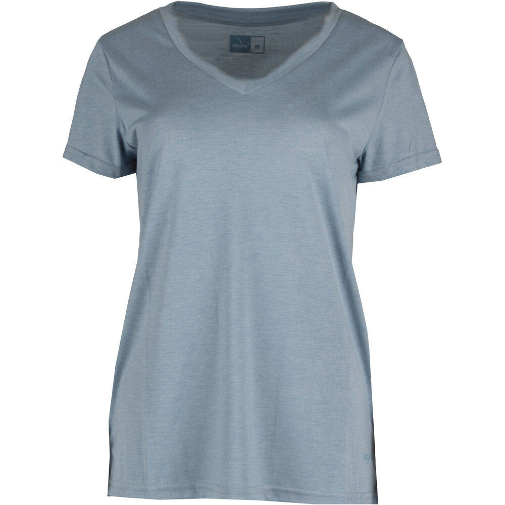 Spyro camisetas fitness mujer BERTA AZUL vista frontal