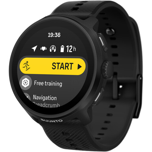 SUUNTO RUN ALL BLACK WITH SILICONE STRAP