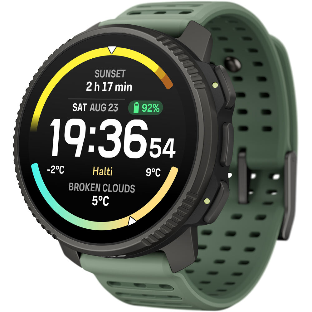 Suunto pulsómetros con gps VERTICAL 2 TITANIUM SAGE  vista frontal