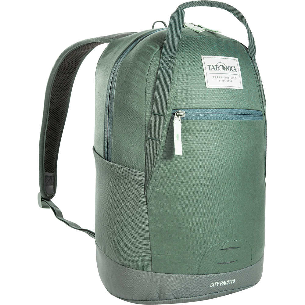 Tatonka mochila montaña CITY PACK 15 KAPOK VERDE vista frontal