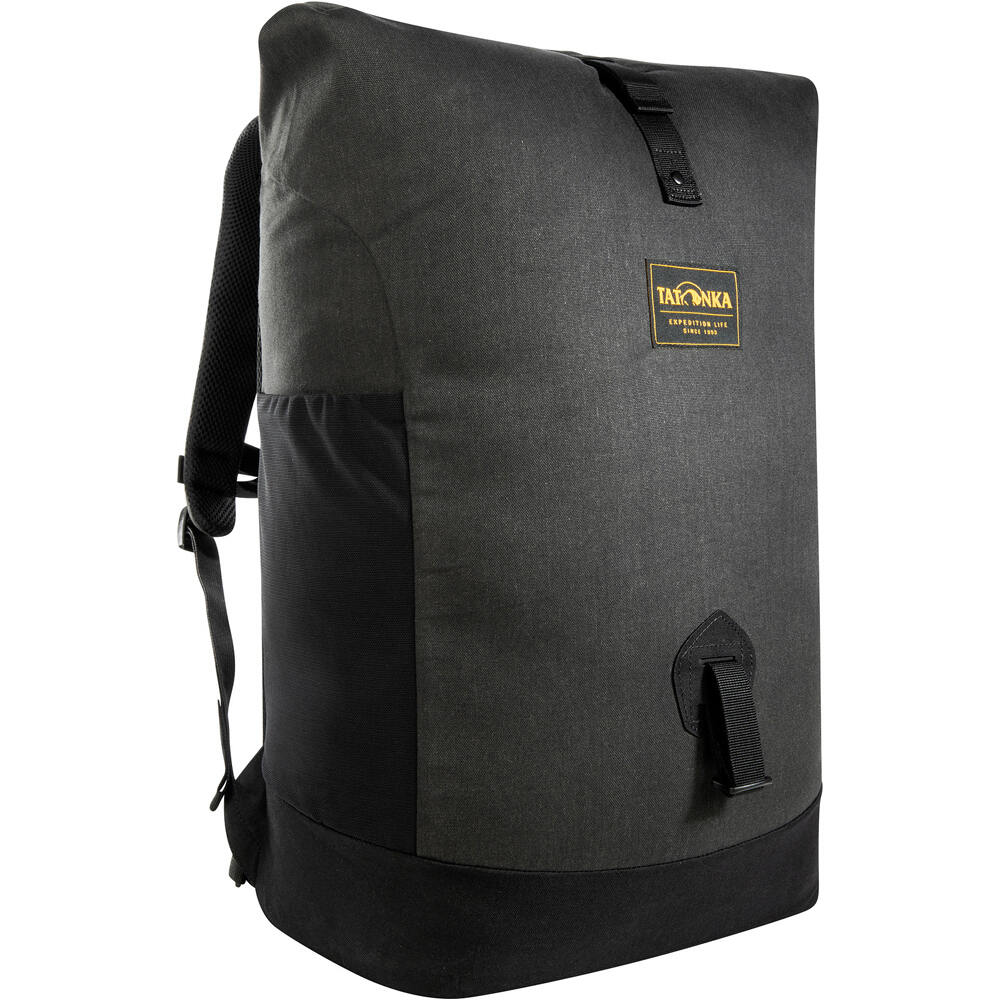 Tatonka mochila montaña GRIP ROLLTOP PACK 34 KAPOK NEGRO vista frontal