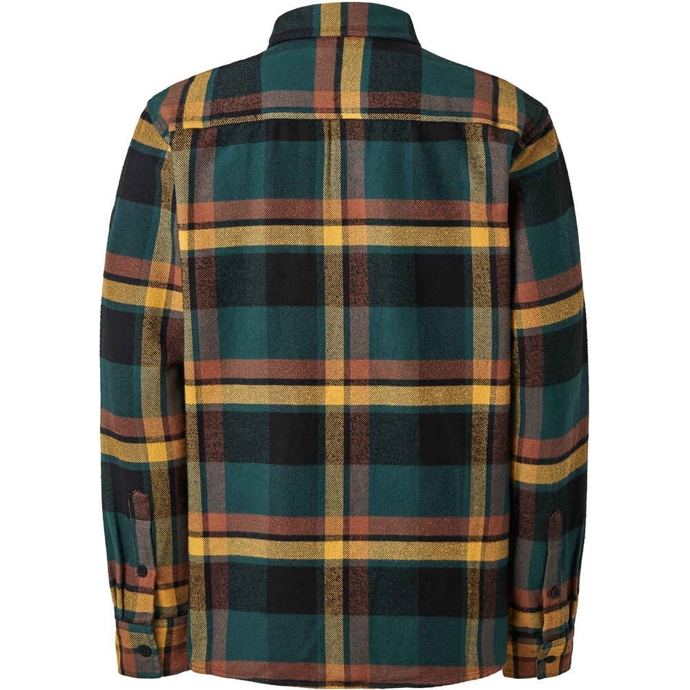 Ternua camisa manga larga hombre BURNT COOVE VERDE vista trasera
