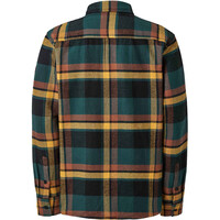 Ternua camisa manga larga hombre BURNT COOVE VERDE vista trasera