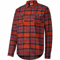 Ternua camisa manga larga hombre HARCOURT ROJO vista frontal