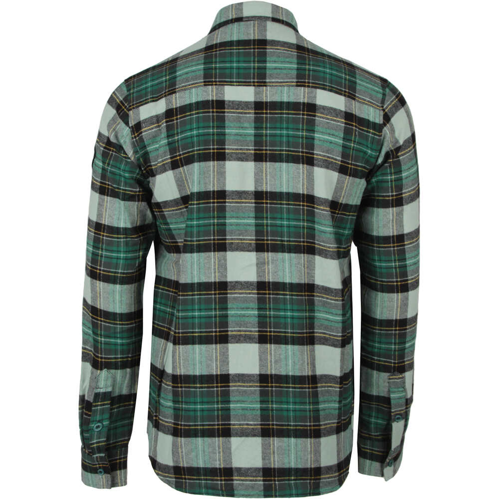 Ternua camisa manga larga hombre HARCOURT VERDE vista trasera