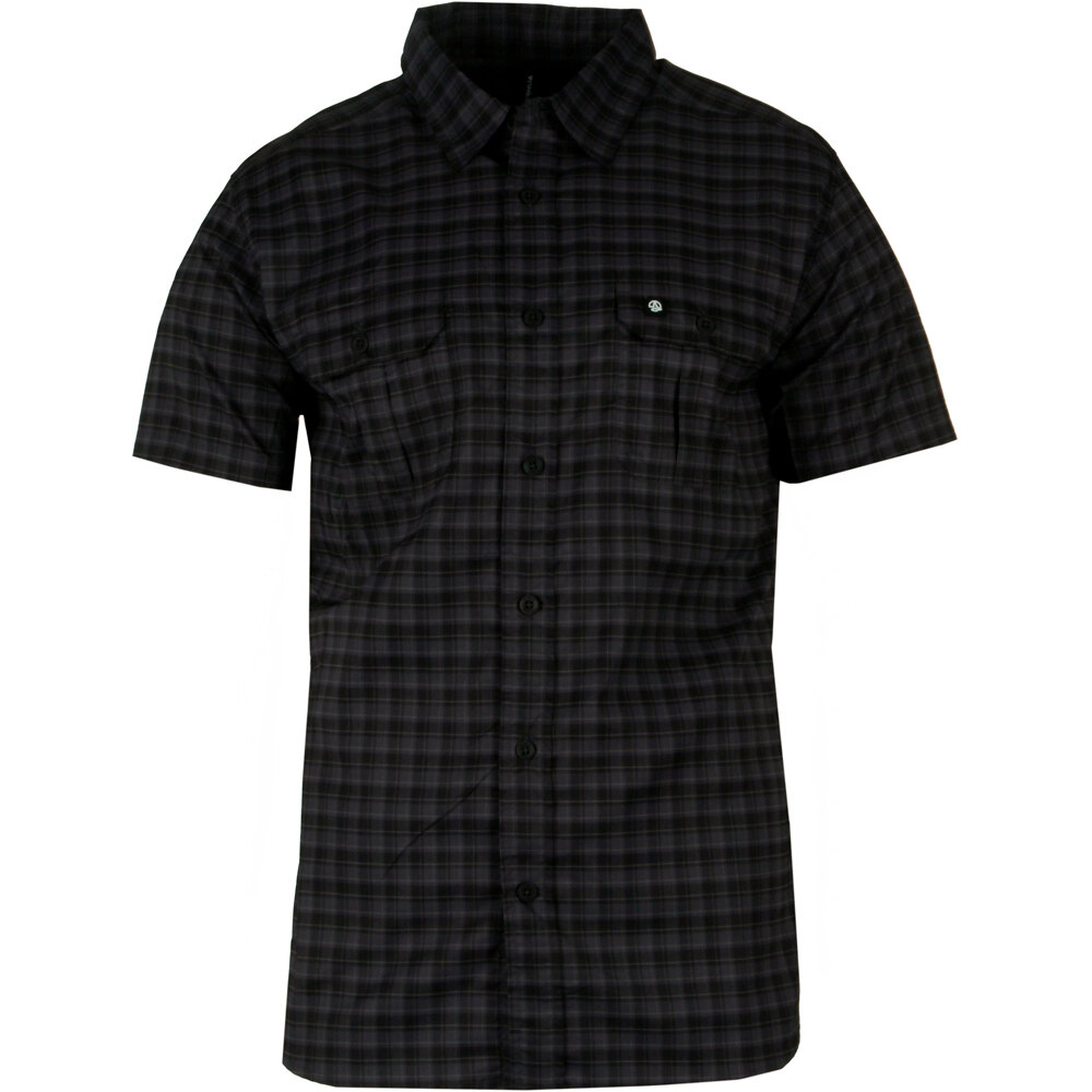 Ternua camisa montaña manga corta hombre BRAY GRIS vista frontal