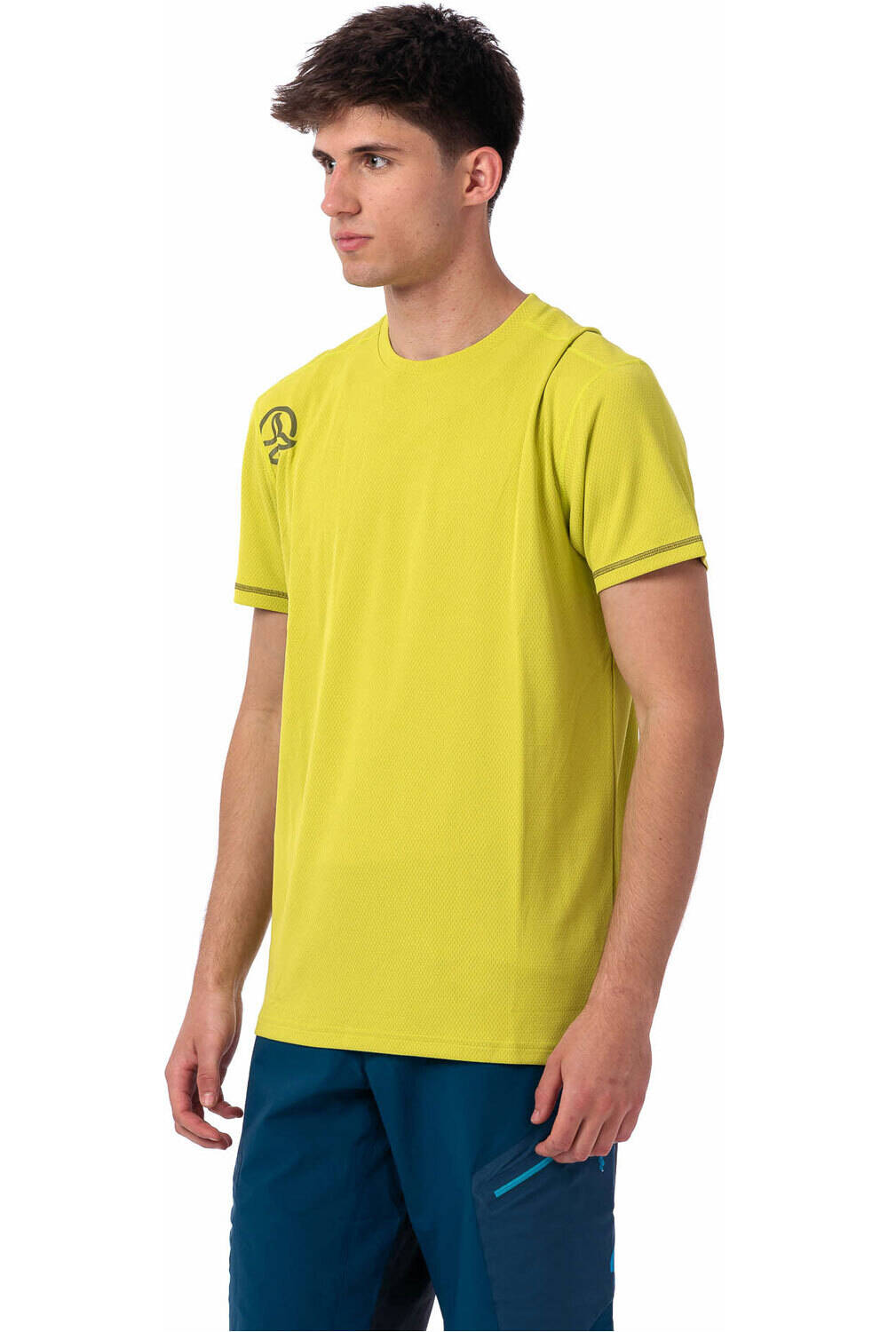 Ternua camisa montaña manga corta hombre SLUM AMARILLO vista detalle