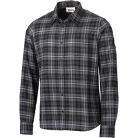 Ternua camisa montaña manga larga hombre GROLE NEGRO vista frontal