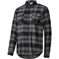 Ternua camisa montaña manga larga hombre HARCOURT NEGRO vista frontal