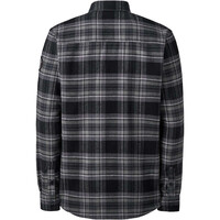 Ternua camisa montaña manga larga hombre HARCOURT NEGRO vista trasera