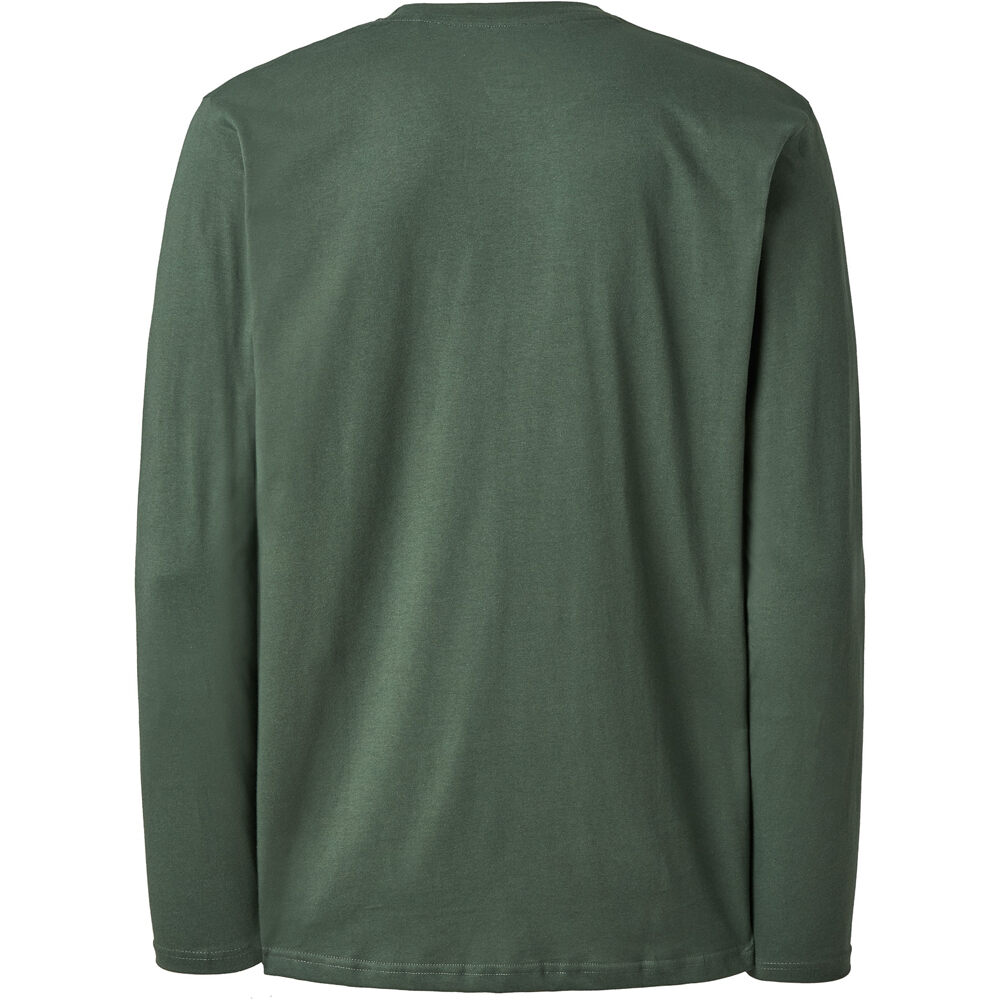Ternua camiseta manga larga hombre BAT VERDE vista trasera