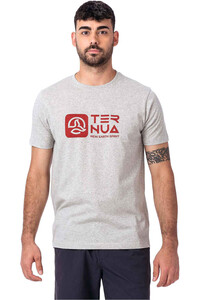 Ternua camiseta montaña manga corta hombre AILIK GRIS vista detalle