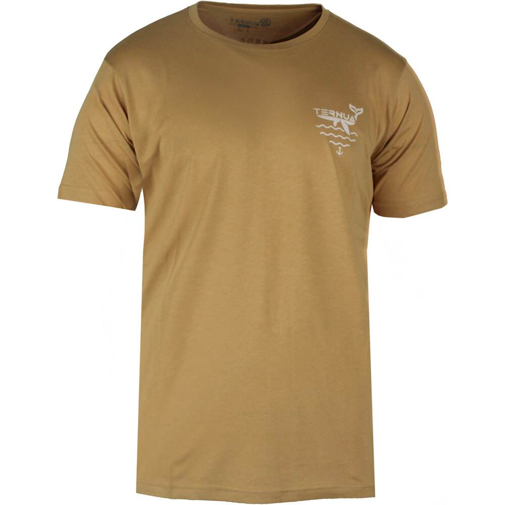 Ternua camiseta montaña manga corta hombre ASKILL AMARILLO vista frontal