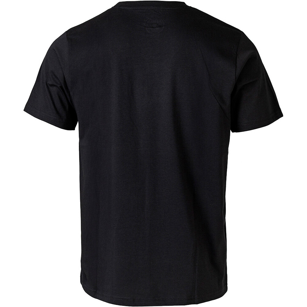 Ternua camiseta montaña manga corta hombre AYRE REGENERATIVE NEGRO vista trasera