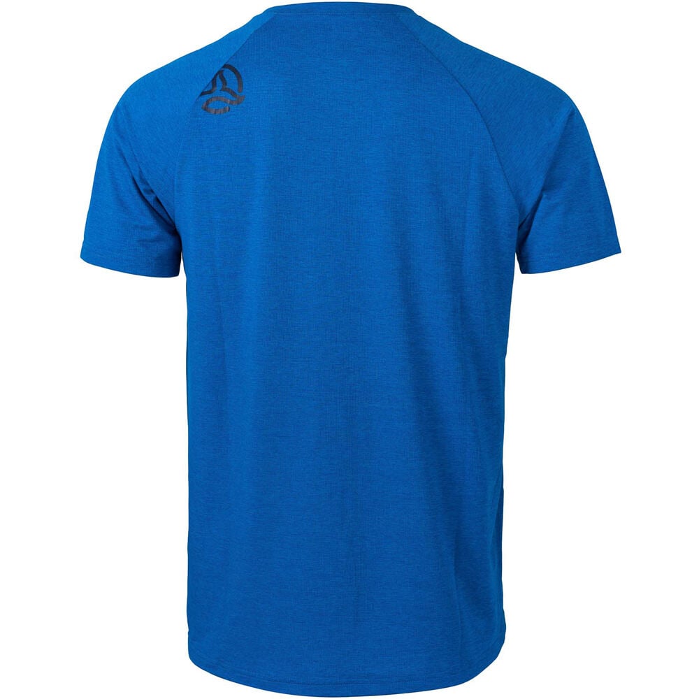 Ternua camiseta montaña manga corta hombre KRINTEEM AZUL vista trasera