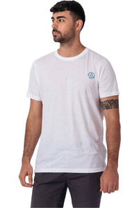 Ternua camiseta montaña manga corta hombre OLIMPO BLANCO vista trasera