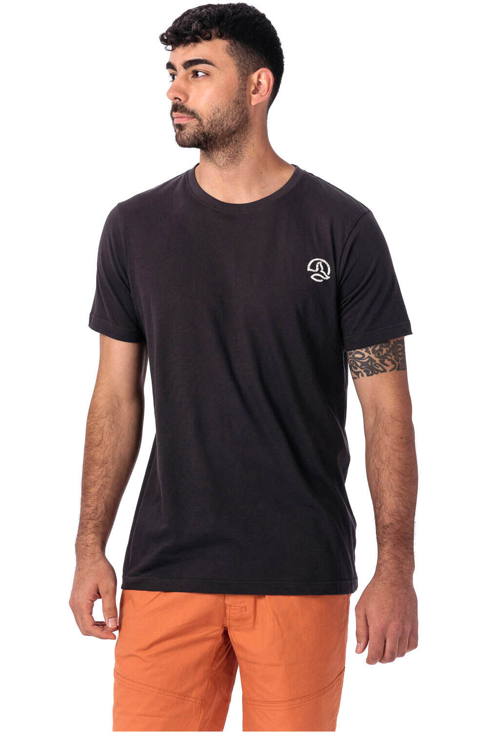 Ternua camiseta montaña manga corta hombre OLIMPO GRIS vista detalle