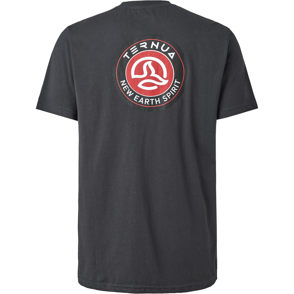 Ternua camiseta montaña manga corta hombre QUARRY GRIS vista trasera