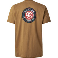 Ternua camiseta montaña manga corta hombre QUARRY MARRON vista trasera