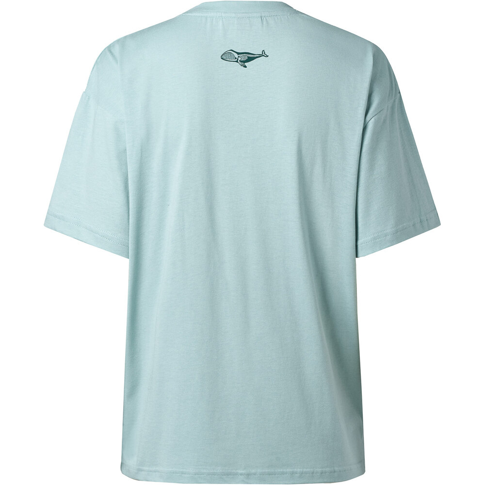Ternua camiseta montaña manga corta mujer CUSLETT VERDE vista trasera