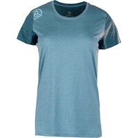 Ternua camiseta montaña manga corta mujer KRINA AZUL vista frontal