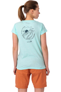 Ternua camiseta montaña manga corta mujer MERA VERDE vista trasera